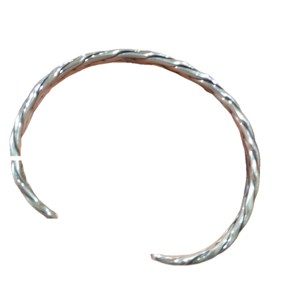 Braided Sterling Silver Cuf/ Chevron CUFF - Picture 3 of 7